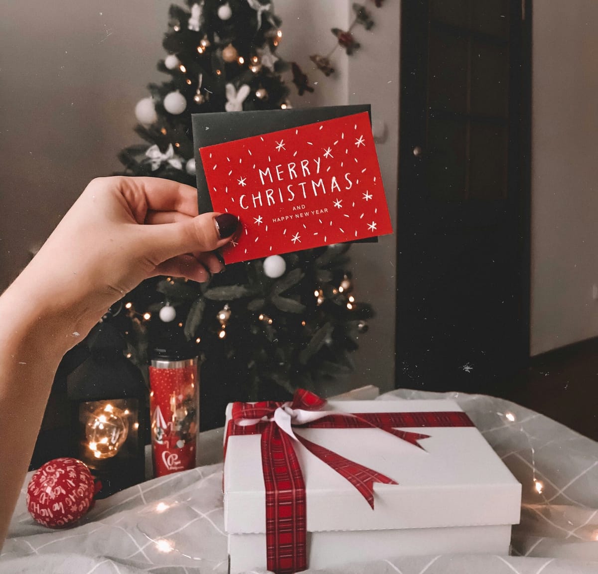 Gift card as a Christmas holiday present